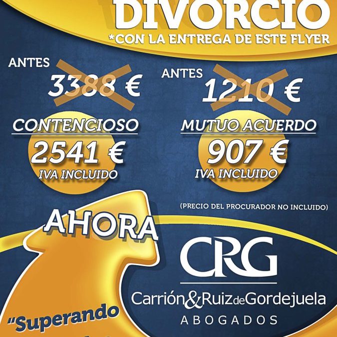 25% DE DESCUENTO EN TU DIVORCIO